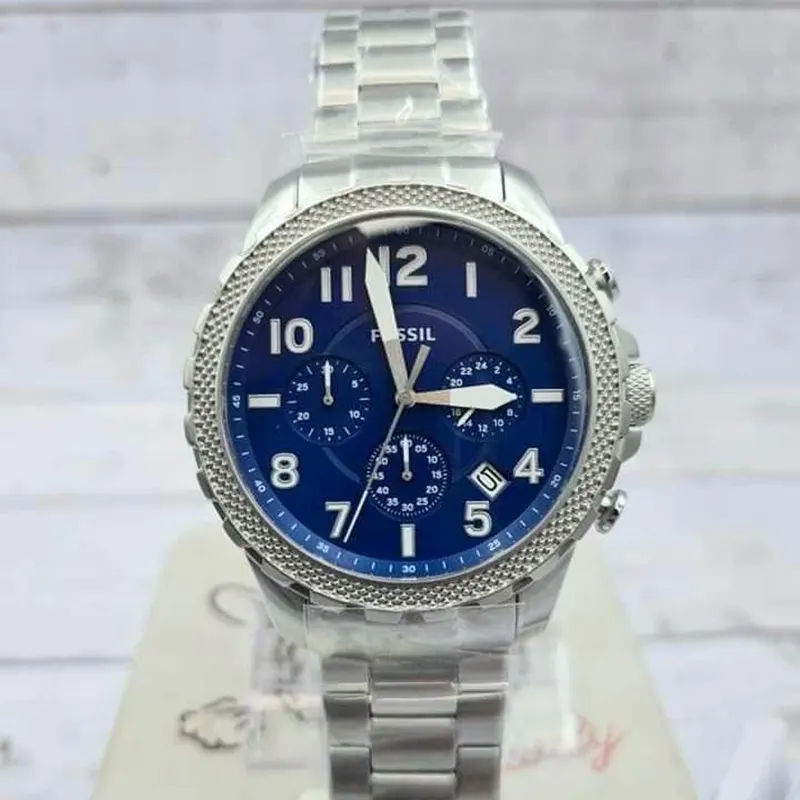 Fossil Bowman Chronograph Blue Dial Men's Watch- FS5604